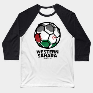 Western Sahara Football Country Flag Baseball T-Shirt